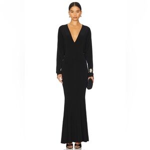 Norma Kamali Black Long Sleeve Dress